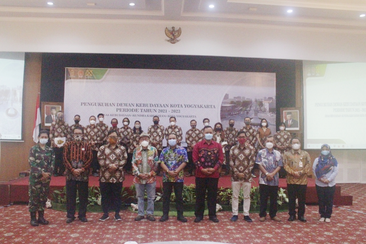 Pelantikan Dewan Kebudayaan Kota Yogyakarta Periode 2021-2023 oleh Walikota Yogyakarta