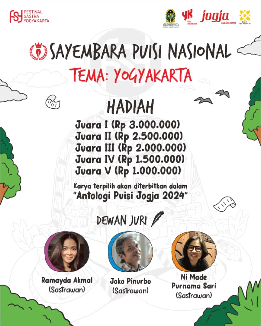 Disbud Kota Yogyakarta Gelar Sayembara Penulisan Puisi Nasional bertema Yogyakarta